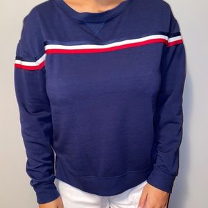Blue Striped Crewneck sweater